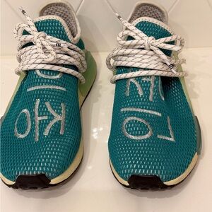 Adidas Pharrell‎ Williams NMD Hu Trail Teal Green Men's 6 Women's 7.5